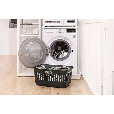 COLLECT-IT BLACK PLASTİK ÇAMAŞIR SEPETİ 40L - 3
