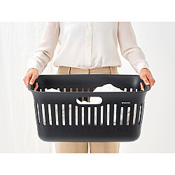 COLLECT-IT BLACK PLASTİK ÇAMAŞIR SEPETİ 40L - 6