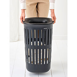 COLLECT-IT BLACK PLASTİK ÇAMAŞIR SEPETİ 55L - 3