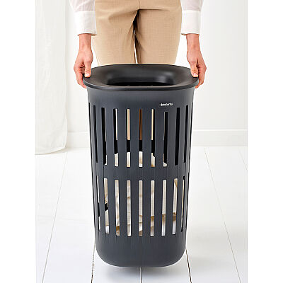 COLLECT-IT BLACK PLASTİK ÇAMAŞIR SEPETİ 55L - 3