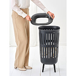 COLLECT-IT HI BLACK PLASTİK ÇAMAŞIR SEPETİ 55L - 4