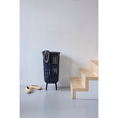 COLLECT-IT HI BLACK PLASTİK ÇAMAŞIR SEPETİ 55L - 5