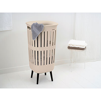 COLLECT-IT HI SOFT BEIGE PLASTİK ÇAMAŞIR SEPETİ 55L - 2