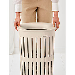COLLECT-IT HI SOFT BEIGE PLASTİK ÇAMAŞIR SEPETİ 55L - 5