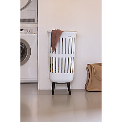 COLLECT-IT HI WHITE PLASTİK ÇAMAŞIR SEPETİ 55L - BRABANTIA (1)