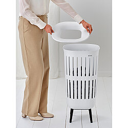 COLLECT-IT HI WHITE PLASTİK ÇAMAŞIR SEPETİ 55L - 4