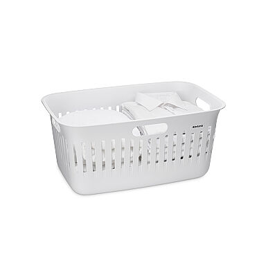 COLLECT-IT WHITE PLASTİK ÇAMAŞIR SEPETİ 40L - 3