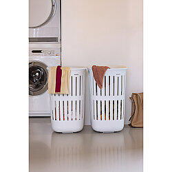COLLECT-IT WHITE PLASTİK ÇAMAŞIR SEPETİ 55L - 3