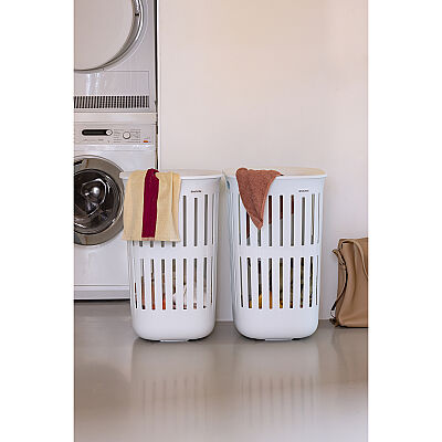 COLLECT-IT WHITE PLASTİK ÇAMAŞIR SEPETİ 55L - 3
