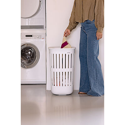 COLLECT-IT WHITE PLASTİK ÇAMAŞIR SEPETİ 55L - 2