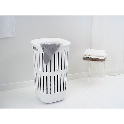 COLLECT-IT WHITE PLASTİK ÇAMAŞIR SEPETİ 55L - 5