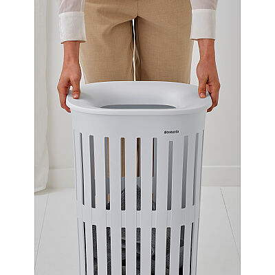 COLLECT-IT WHITE PLASTİK ÇAMAŞIR SEPETİ 55L - 6