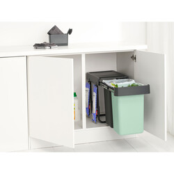 DARK GREY SORT&GO BUILT–IN BIN ÇÖP KUTUSU 2X15L - Thumbnail