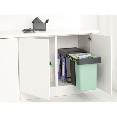 DARK GREY SORT&GO BUILT–IN BIN ÇÖP KUTUSU 2X15L
