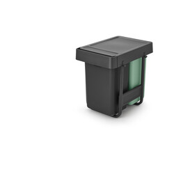 DARK GREY SORT&GO BUILT–IN BIN ÇÖP KUTUSU 2X15L - Thumbnail