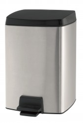 Brabantia - FPP MATT STEEL DİKDÖRTGEN PEDALLI ÇÖP KUTUSU 10L XXXX (1)