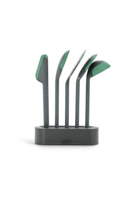 GRİ 5 PARÇA MUTFAK EL ALETLERİ SETİ - 1