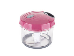 GRİ PEMBE BÜYÜK PRATİK DOĞRAYICI VE ÇIRPICI 1000ML - 1