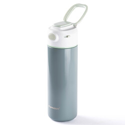 GRİ ÇİFT KATMANLI PASLANMAZ ÇELİK TERMOS 450ML - Tantitoni