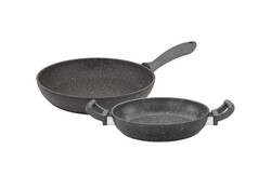 GRİ GRANİT 2Lİ TAVA VE SAHAN SETİ 28/20 CM - TANTİTONİ