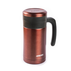 KIRMIZI PASLANMAZ ÇELİK TERMOS BARDAK 450ML - HAERS