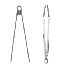 GRİ RENKLİ 2Lİ SİLİKON MAŞA SETİ - Tantitoni