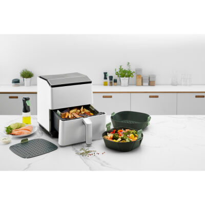 GRİ SİLİKON AIRFRYER PİŞİRME MATI - 5