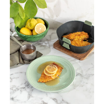 GRİ SİLİKON BÜYÜK AIRFRYER PİŞİRME SEPETİ - 2