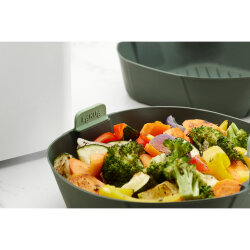 GRİ SİLİKON BÜYÜK AIRFRYER PİŞİRME SEPETİ - 4