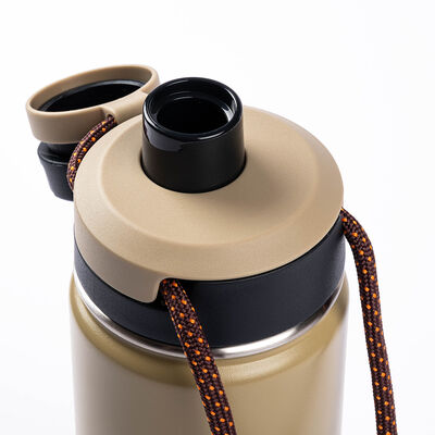 HAKİ ÇİFT KATMANLI PASLANMAZ ÇELİK TERMOS SU ŞİŞESİ 500ML - 2