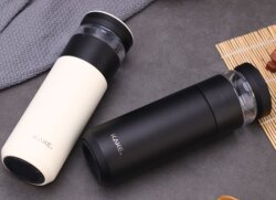 KAKE SİYAH PASLANMAZ ÇELİK HAZNELİ TERMOS 520ML - 5