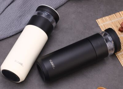 KAKE SİYAH PASLANMAZ ÇELİK HAZNELİ TERMOS 520ML - 5