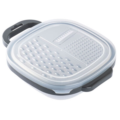 KAPAKLI DÜZ PASLANMAZ ÇELİK HAZNELİ RENDE - 1