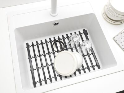 KOYU GRİ SİLİKON LAVABO MATI - 2