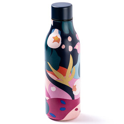 LACİVERT DESENLİ PASLANMAZ ÇELİK TERMOS 550ML - Tantitoni