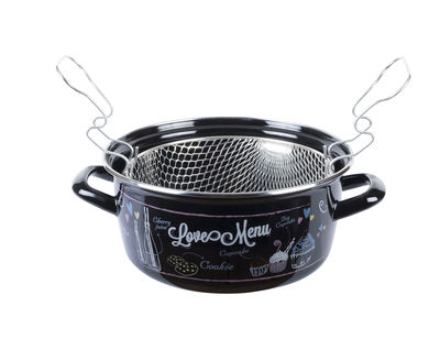 LOVE MENU EMAYE KIZARTMA TENCERESİ 28CM - 2