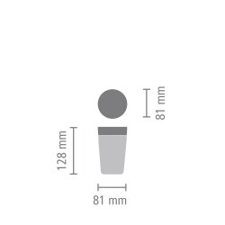 MAKE & TAKE DARK GREY PASLANMAZ ÇELİK TERMOS BARDAK 200ML - 7