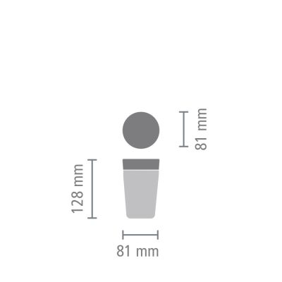 MAKE & TAKE DARK GREY PASLANMAZ ÇELİK TERMOS BARDAK 200ML - 7