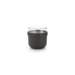 MAKE TAKE DARK GREY PLASTİK YEMEK TAŞIMA KASESİ 500ML - BRABANTIA