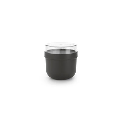 MAKE TAKE DARK GREY PLASTİK YEMEK TAŞIMA KASESİ 500ML - 1