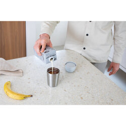 MAKE & TAKE LIGHT GREY PASLANMAZ ÇELİK TERMOS BARDAK 200ML - 5