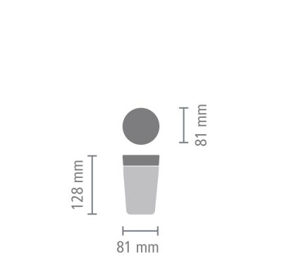 MAKE & TAKE LIGHT GREY PASLANMAZ ÇELİK TERMOS BARDAK 200ML - 8