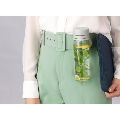 MAKE TAKE LIGHT GREY SÜZGEÇLİ PLASTİK SU ŞİŞESİ 500ML - 2