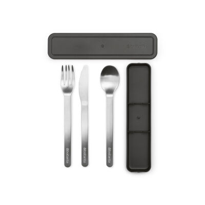 MAKE&TAKE DARK GREY 3 PARÇA TAŞINABİLİR ÇATAL BIÇAK SETİ - 3