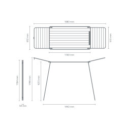 MATT BLACK HANGON TOO ÇAMAŞIR KURUTMA ASKISI-22 METRE - 6