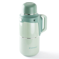 MAVİ ÇİFT KATMANLI TUTACAKLI PASLANMAZ ÇELİK TERMOS 1.5L - Tantitoni