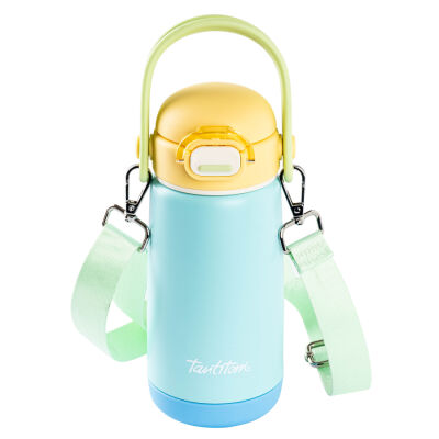 MAVİ PASLANMAZ ÇELİK ÇİFT ASKILI TERMOS 420ML - 1