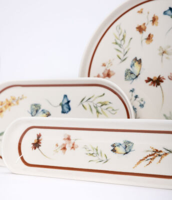 MAXX DORIA BUTTERFLY 6 KİŞİLİK 28 PARÇA KAHVALTI TAKIMI - 5