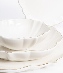 MAXX DORIA COMPASS GOLD 6 KİŞİLİK 24 PARÇA YEMEK TAKIMI - 2