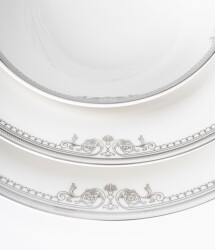 MAXX DORIA PALACE SILVER NAGI 12 KİŞİLİK 72 PARÇA YEMEK TAKIMI - 2